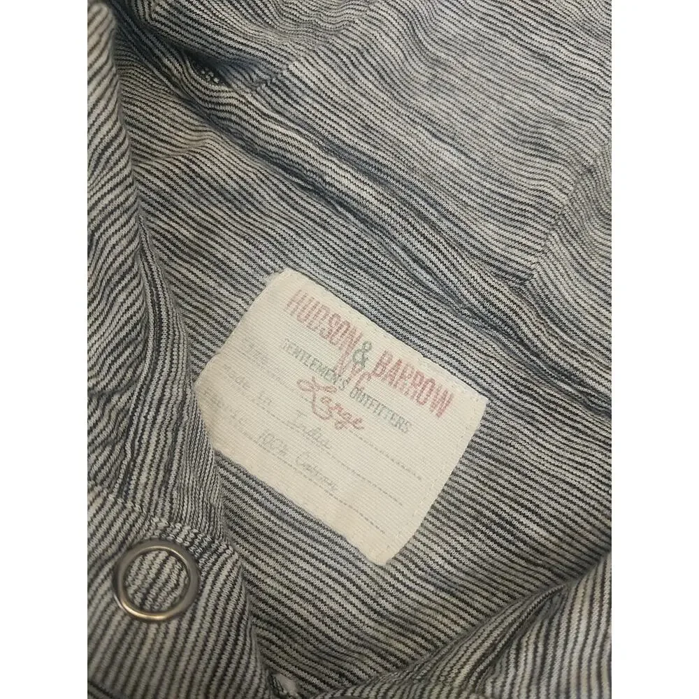 Hudson & Barrow NYC Gentlemen's Outfitters Men's Hoodie Long Sleeve Shirt Size L